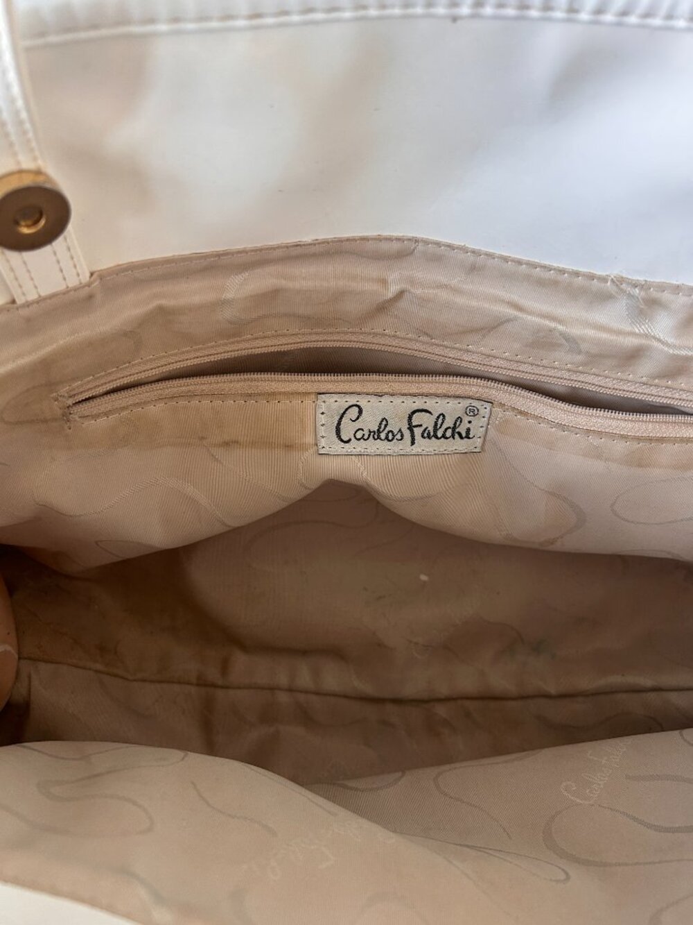 Carlos Falchi vintage patent leather tote bag - Picture 3 of 3
